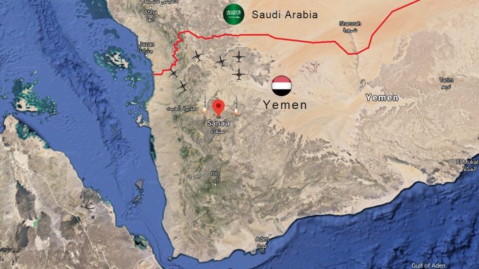 According to arabnews the Arab Coalition forces intercepted and destroyed two ballistic missiles and six drones fired from Yemen by the "Houthi militia" toward Saudi Arabia few hours ago