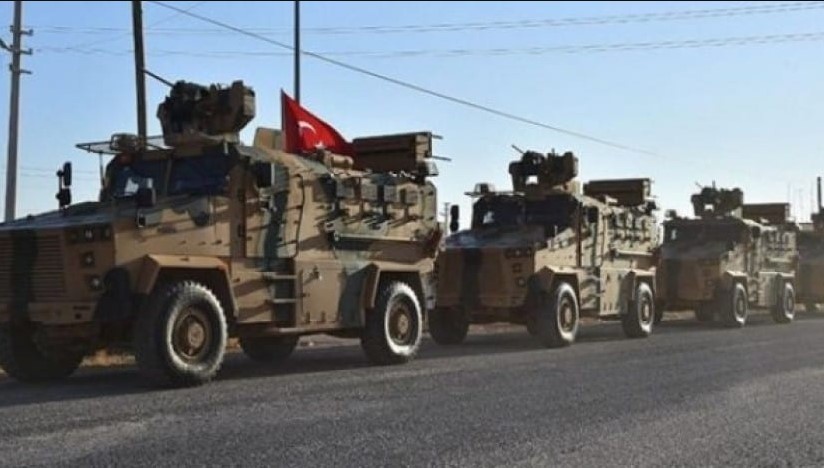An Turkish military convoy of 30 vehicles enters the countryside of Idlib