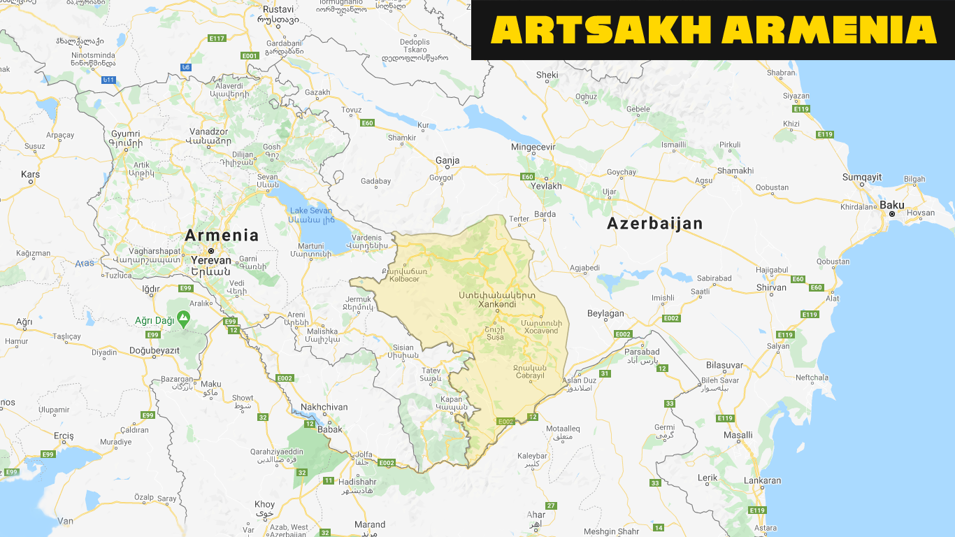 Artsakh Armenia added on map